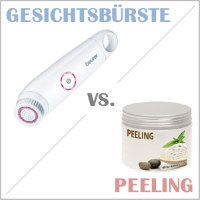 Gesichtsbürste oder Peeling?