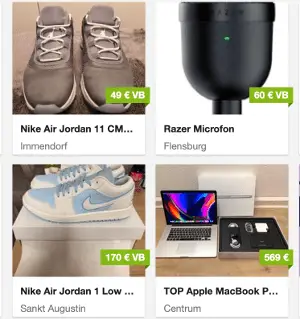 Ebay und Vinted Gemeinsamkeiten