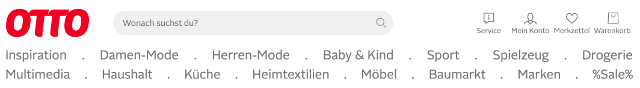 Otto vs Zalando Kategorien