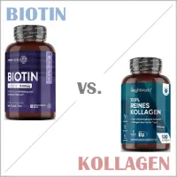 Biotin oder Kollagen? (Nahrungsergänzungsmittel)